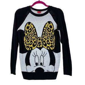 Disney Minnie Mouse Knit Acrylic Crewneck Sweater